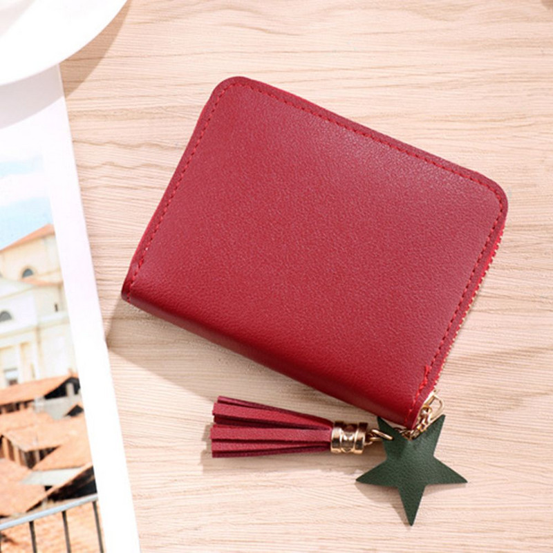 Uus Korea stiilis rahakott, lihtne ruudukujuline naiste rahakott, lühike tõmblukk, väike rahakott Tutt Mini mündikott Naiste sidurikaardihoidja