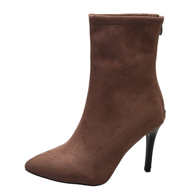 Kingad naiste saapad SlimKõrged kontsad Seksikad ööklubis jalad trimmivad õhukesed mood sukad Bullet Power Pointer peosaapad