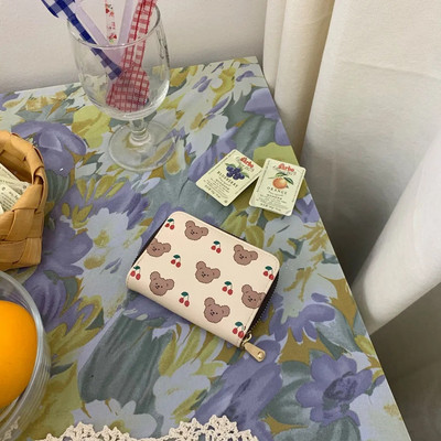 Korea Rövid Vintage Mini Átlátszó Vízálló női Névjegykártya tartó női PVC táska Alkalmi Harajuku Párok Pénztárca Divat