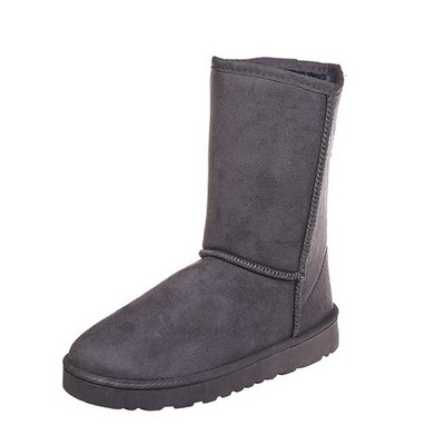 Γυναικείες ψηλές χειμερινές μαύρες μπότες με επένδυση 2023 Μόδα μπότες χιονιού Γυναικεία ψηλή μπότα Μέγεθος 41 Hot ζεστά παπούτσια Botas Mujer