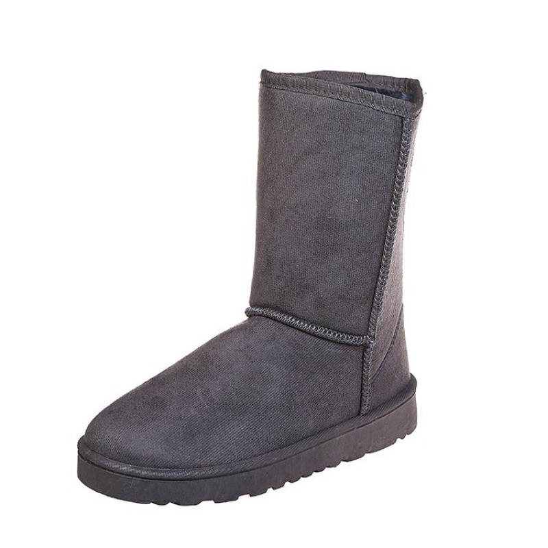 Γυναικείες ψηλές χειμερινές μαύρες μπότες με επένδυση 2023 Μόδα μπότες χιονιού Γυναικεία ψηλή μπότα Μέγεθος 41 Hot ζεστά παπούτσια Botas Mujer