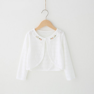 Valge tüdruku kardigan Laste kevad-sügis pikkade varrukatega puuvillane kampsun tüdrukule 1 2 3 4 6 8 10 11-aastastele tüdrukutele OMGosh