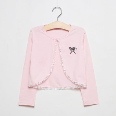 Valge tüdruku kardigan Laste kevad-sügis pikkade varrukatega puuvillane kampsun tüdrukule 1 2 3 4 6 8 10 11-aastastele tüdrukutele OMGosh