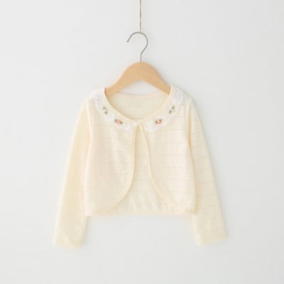 Valge tüdruku kardigan Laste kevad-sügis pikkade varrukatega puuvillane kampsun tüdrukule 1 2 3 4 6 8 10 11-aastastele tüdrukutele OMGosh