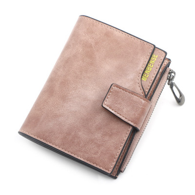 Moteriška piniginė iš Piniginės Trys sulankstomos VINTAGE Moteriškos piniginės mobilusis telefonas Piniginė Moteriška moneta Piniginė Carteira Feminina