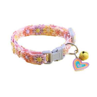 Colier drăguț ajustabil pentru animale de companie, cu papion, clopoțel, pisică, câine, guler de nailon, petrecere de Crăciun, papion pentru pisici, cravată de culoarea bomboanelor