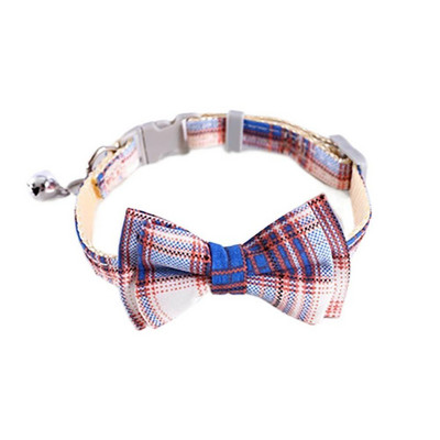 Colier drăguț ajustabil pentru animale de companie, cu papion, clopoțel, pisică, câine, guler de nailon, petrecere de Crăciun, papion pentru pisici, cravată de culoarea bomboanelor