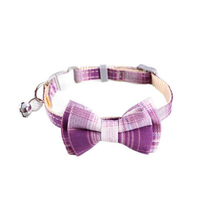 Colier drăguț ajustabil pentru animale de companie, cu papion, clopoțel, pisică, câine, guler de nailon, petrecere de Crăciun, papion pentru pisici, cravată de culoarea bomboanelor