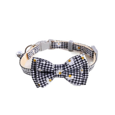 Colier drăguț ajustabil pentru animale de companie, cu papion, clopoțel, pisică, câine, guler de nailon, petrecere de Crăciun, papion pentru pisici, cravată de culoarea bomboanelor