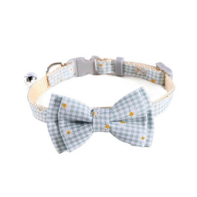 Colier drăguț ajustabil pentru animale de companie, cu papion, clopoțel, pisică, câine, guler de nailon, petrecere de Crăciun, papion pentru pisici, cravată de culoarea bomboanelor