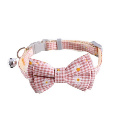 Colier drăguț ajustabil pentru animale de companie, cu papion, clopoțel, pisică, câine, guler de nailon, petrecere de Crăciun, papion pentru pisici, cravată de culoarea bomboanelor