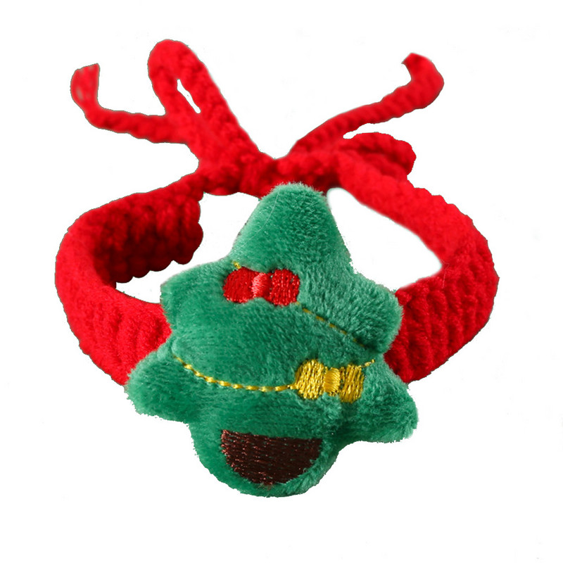 Jõuludeks kootud kassi koera kaelarihm Multikas plüüsist jõuluvana/kellakee kutsika kassipojale 2024. aasta lemmiklooma kaelakaunistusega kaelarihm