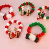 Vianočný bavlnený teplý nastaviteľný plyšový obojok s loptou pre mačku a psa, Santa Claus/snehuliak/zvonček/los/darčekový motýlik s náhrdelníkom a doplnkami