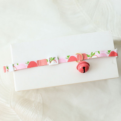 Big Bell sorozat Csendes kialakítású macska kutyanyakörv 1 db 18-30 cm-es állítható gyümölcsnyomat divatos kisállat nyakörv cica nyaklánc nagykereskedő