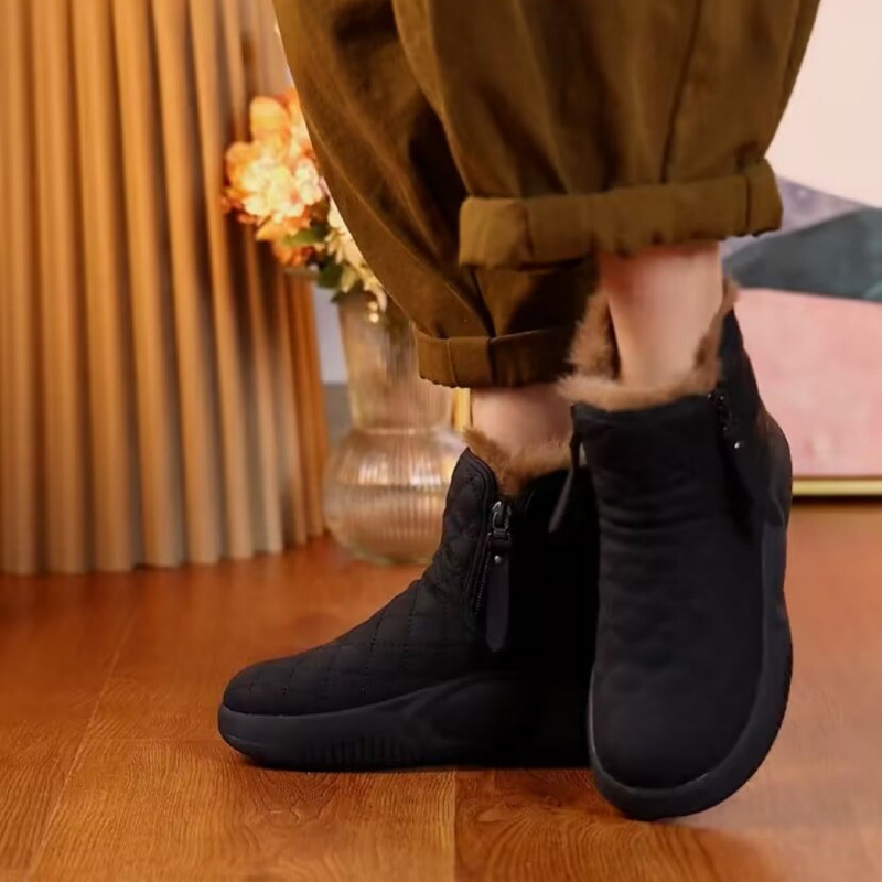 Naiste platvormsaapad Talvised tõmblukuga vabaajajalatsid naistele Veekindlad libisemiskindlad poolsaapad Paks tald Palus Snow Botines Naistele