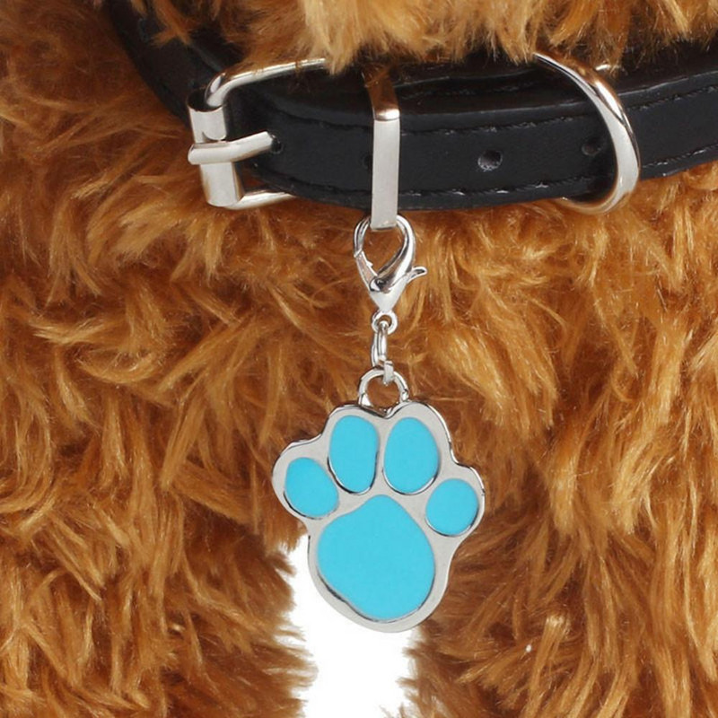 Нашийник Pet Paw Dog Puppy Cat Anti-Lost ID Name Tags Висулка Charm Аксесоари