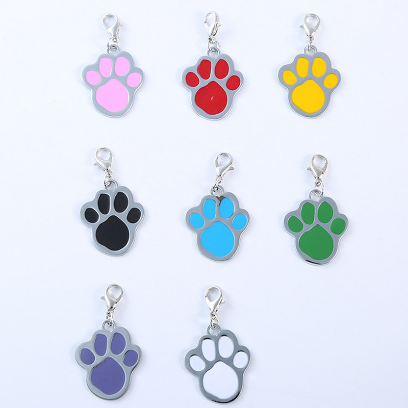 Нашийник Pet Paw Dog Puppy Cat Anti-Lost ID Name Tags Висулка Charm Аксесоари