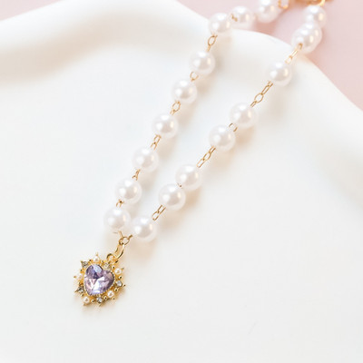 Naminio gyvūno antkaklis kačiukas šunų varpelis perlų karoliai Meilė kalnų krištolo papuošalai blykstė prabangus deimantinis šuns antkaklis katės antkaklis augintinio antkaklis