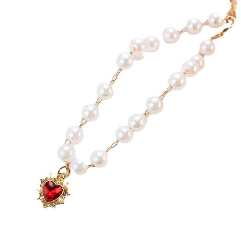 Naminio gyvūno antkaklis kačiukas šunų varpelis perlų karoliai Meilė kalnų krištolo papuošalai blykstė prabangus deimantinis šuns antkaklis katės antkaklis augintinio antkaklis