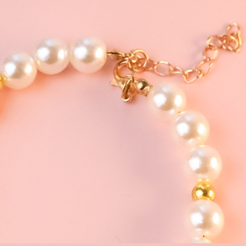 Υψηλής ποιότητας 1 τεμάχιο Pet Pearl Κολιέ Ρυθμιζόμενο κολάρο για σκύλους μόδας με τετράφυλλο κρεμαστό τριφύλλι για κουτάβι γατάκι Προμηθευτής