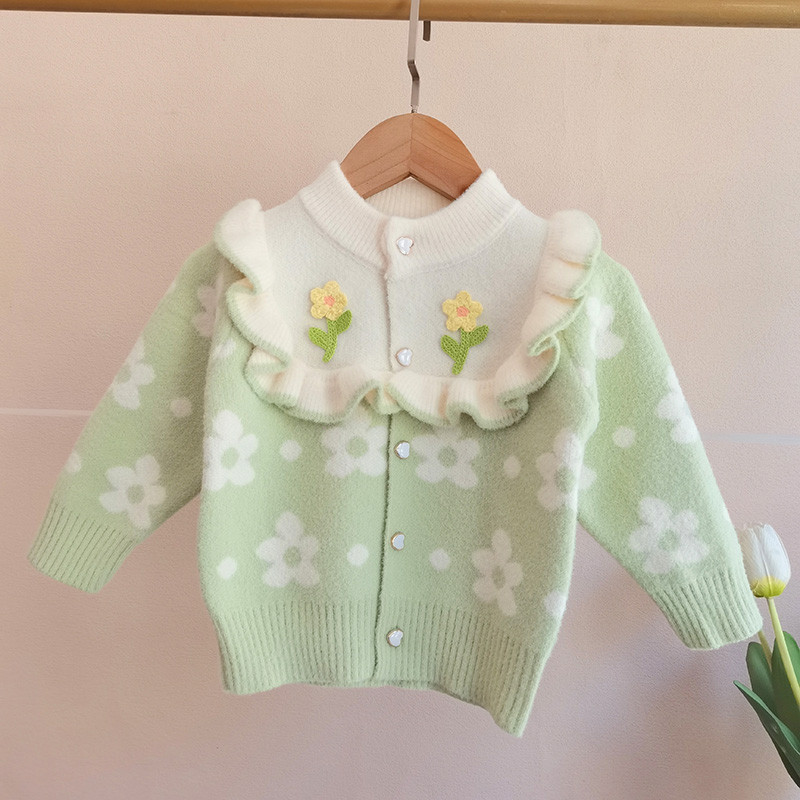 Tüdrukute mantel Laste kampsun 2023 sügis-talv uus mood Stiil Laste jope Kvaliteetsed beebiriided 3 aastat 5