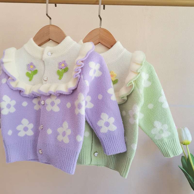 Tüdrukute mantel Laste kampsun 2023 sügis-talv uus mood Stiil Laste jope Kvaliteetsed beebiriided 3 aastat 5