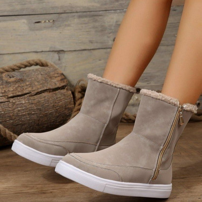 2023. aasta talvekingad naistele, välise lukuga naiste poolsaapad, vabaaja naiste kingad, madala kontsaga naiste saapad