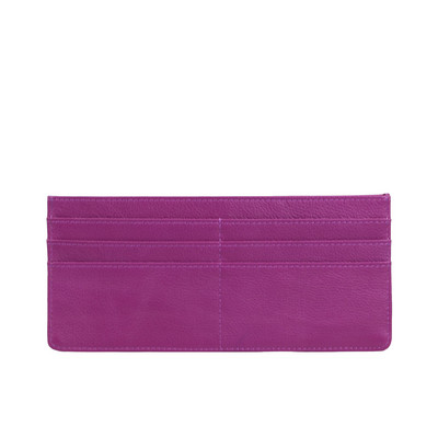 Μονόγραμμα Γράμματα Γυναικείο πορτοφόλι με κάρτα Λεπτό επίπεδο πορτοφόλι Πορτοφόλι με φερμουάρ Εξαιρετικά λεπτό δέρμα Μακρύ πορτοφόλι