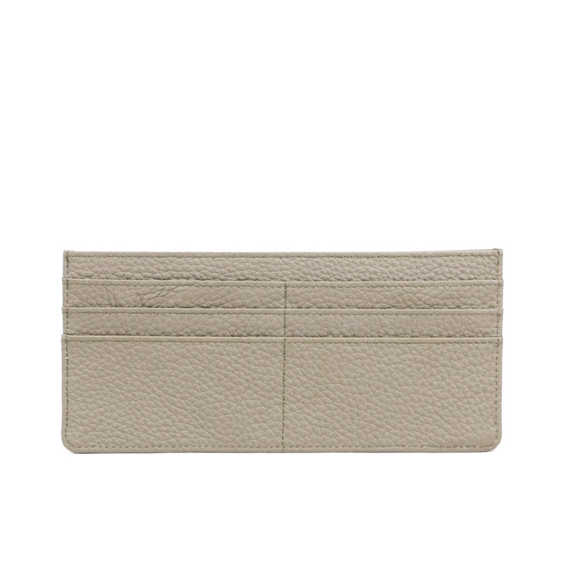 Μονόγραμμα Γράμματα Γυναικείο πορτοφόλι με κάρτα Λεπτό επίπεδο πορτοφόλι Πορτοφόλι με φερμουάρ Εξαιρετικά λεπτό δέρμα Μακρύ πορτοφόλι