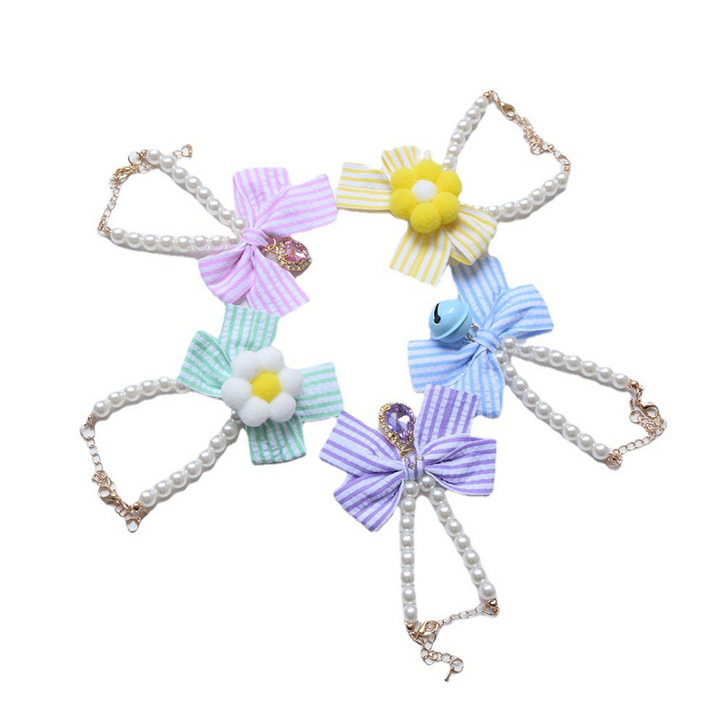 Decorație drăguț pentru guler pentru pisoi Guler pentru pisici, guler reglabil pentru pisici, guler pentru cățeluș Articole pentru animale de companie Arc Accesorii pentru animale de companie