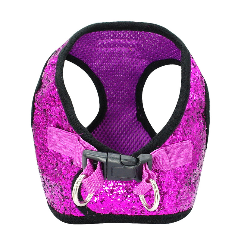 Set de ham și lesă pentru pisici cu paiete glisante, ham reglabil pentru cățeluș, pisicuță, hamuri de mers, centură de tracțiune pentru câini de talie mică, pisici