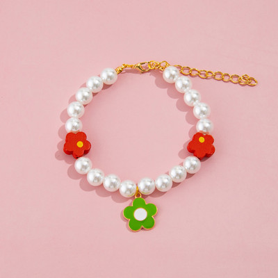 Kassi kaelarihm kaelakee reguleeritav lemmiklooma kaelarihm Princess Style Pearl Kitten Charm lille kaelarihm kasside ja kutsikate aksessuaaride kaunistamiseks