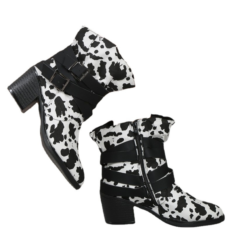 Γυναικεία παπούτσια 2023 Γυναικείες μπότες υψηλής ποιότητας που ταιριάζουν στο χρώμα της μόδας Μοντέρνες μπότες Γυναικείες νέες μπότες με αγκράφα ζώνης