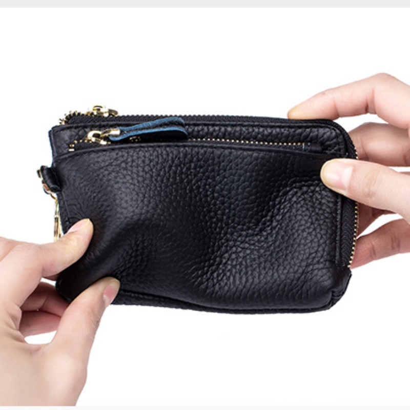 Γνήσιο  Clutch Τσάντες πορτοφολιού Clutch Δέρμα  Μικρή θήκη για κερματοδέκτη πορτοφόλι κάρτας κλειδί κραγιόν Θήκη θήκης για ακουστικά αποθήκευσης για γυναίκες