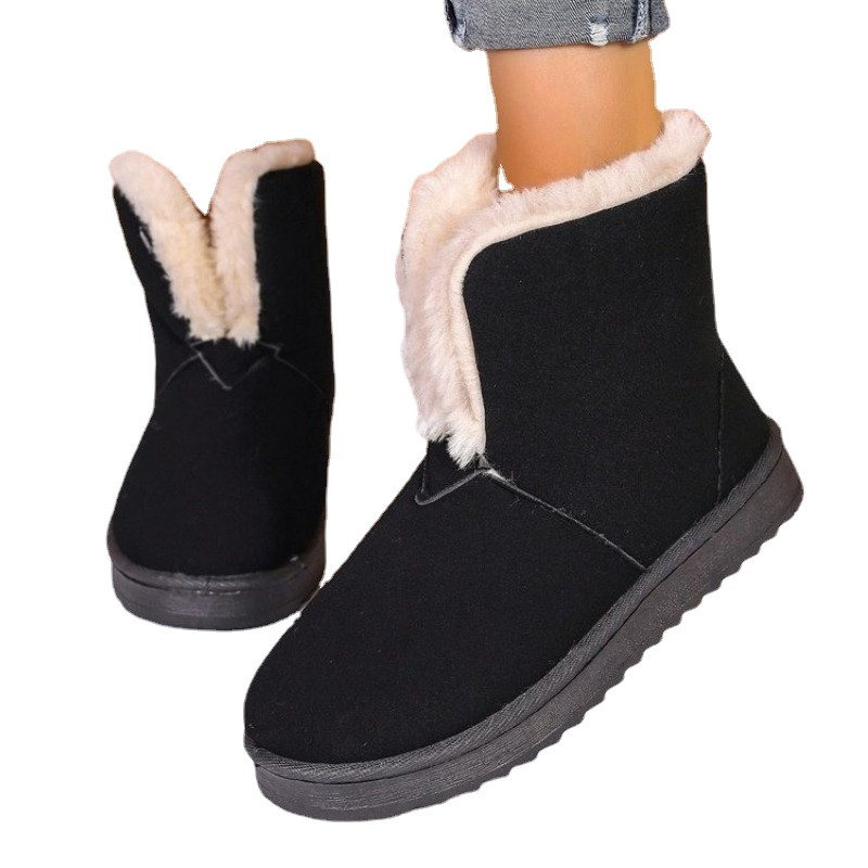 Γυναικεία παπούτσια 2023 Υψηλής ποιότητας slip-on γυναικείες μπότες Μόδα Keep ζεστό καθημερινές μπότες Γυναικείες μπότες υψηλής ποιότητας με στρογγυλά δάχτυλα