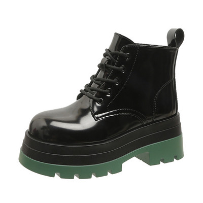 Batai moterims 2023 m. Nauji kryželiu surišti moteriški batai Karštas išpardavimas Apvalūs laisvalaikio batai Moteriški aukštos kokybės kvadratiniai kulkšnies batai