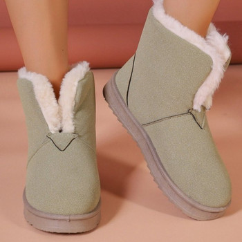 2023 Горещи разпродажби Дамски обувки Дамски ботуши с приплъзване Модни топли ежедневни ботуши Дамски висококачествени ботуши с кръгли пръсти Zapatos