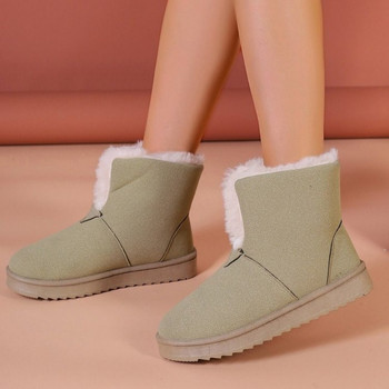 2023 Горещи разпродажби Дамски обувки Дамски ботуши с приплъзване Модни топли ежедневни ботуши Дамски висококачествени ботуши с кръгли пръсти Zapatos