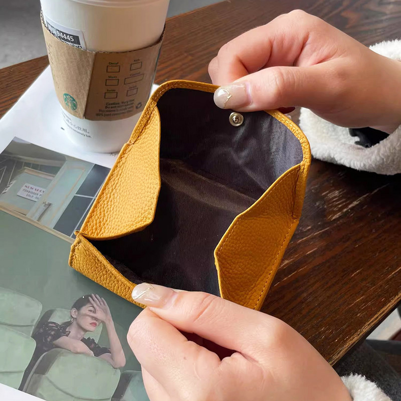 Πορτοφόλια από  για γυναίκες Προσαρμοσμένα αρχικά Πρωτότυπα αγελάδας Πορτοφόλι με κέρματα Χαράξτε το όνομα DIY Δώρο Πολυτελές μικρό γυναικείο πορτοφόλι