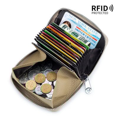 Νέα γυναικεία πορτοφόλια Γυναικεία πορτοφόλια RFID Μόδα Κέρματα Πορτοφόλι Θήκες κάρτας Πορτοφόλι με φερμουάρ Πορτοφόλι μεγάλης χωρητικότητας Τσάντα χρημάτων
