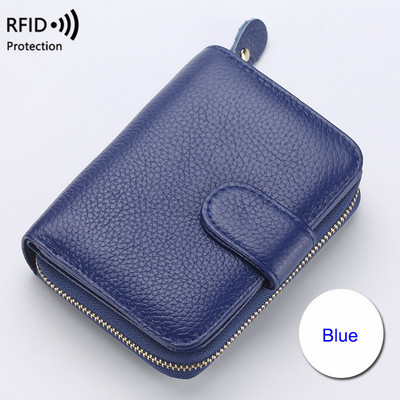 Luksuslik naiste rahakott Tõmblukk Pangakaardi rahakotid Mündi rahakott Naistele Väike rahakott Rfid Protrction rahakott