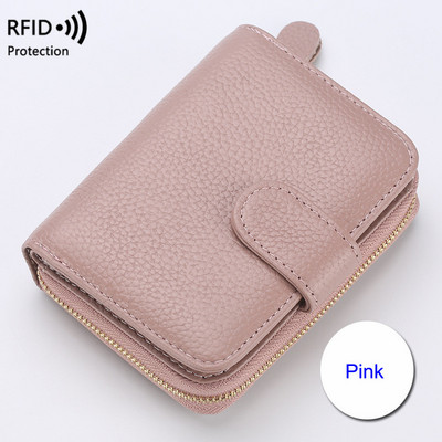 Luksuslik naiste rahakott Tõmblukk Pangakaardi rahakotid Mündi rahakott Naistele Väike rahakott Rfid Protrction rahakott