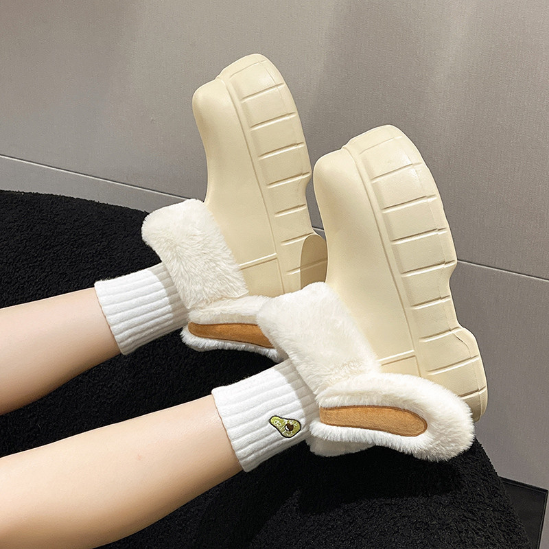 Pantofi pentru femei 2023 Cizme drăguțe de iarnă cu desene animate pentru femei, la modă, cu vârf rotund, cu talpă groasă, cizme scurte, impermeabile, anti-alunecare, din bumbac