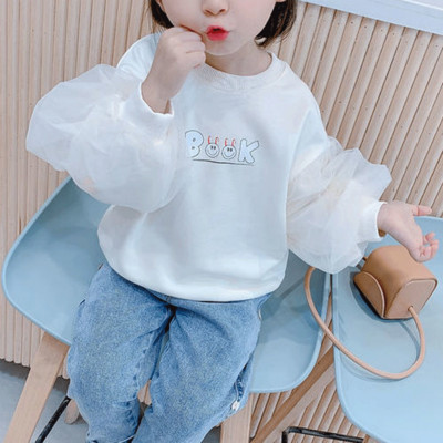 Mikina s nápisom O Neck Pevné pulóvre pre deti 2023 jarná móda Kawaii Ležérne detské oblečenie תחפושות לילדות