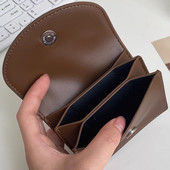 Dámske peňaženky z PU kože, mini peňaženka, pevný držiak na viacero kariet, krátke peňaženky s tenkou malou peňaženkou na zips