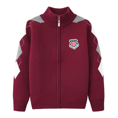 Φθινόπωρο Νέα Παιδικά Αγόρια Κοριτσίστικα Ζακέτα Βρεφικά Πουλόβερ Νήπιο Πλεκτό Ζακέτες Πλεκτά Σχολικό Στιλ Βαμβακερά μπλουζάκια μεγάλου αγοριού 4-12 ετών