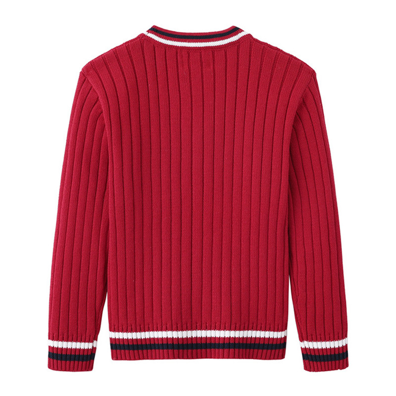 Φθινόπωρο Νέα Παιδικά Αγόρια Κοριτσίστικα Ζακέτα Βρεφικά Πουλόβερ Νήπιο Πλεκτό Ζακέτες Πλεκτά Σχολικό Στιλ Βαμβακερά μπλουζάκια μεγάλου αγοριού 4-12 ετών