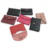 Drop Shipping Nahast miniümbrisvahetuskott Lihtne pandlaga naiste mündikott Print Logo Suure mahutavusega kaardikott