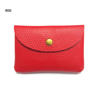 Drop Shipping Nahast miniümbrisvahetuskott Lihtne pandlaga naiste mündikott Print Logo Suure mahutavusega kaardikott