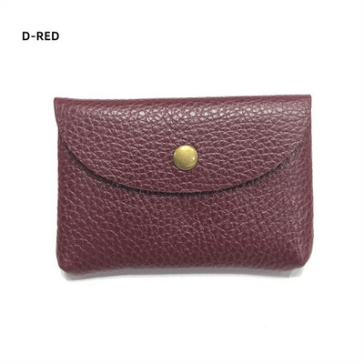 Drop Shipping Nahast miniümbrisvahetuskott Lihtne pandlaga naiste mündikott Print Logo Suure mahutavusega kaardikott